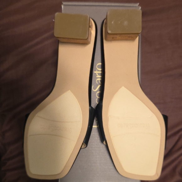 Franco Sarto Black and Tan Women's Sandals - Picture 2 of 7